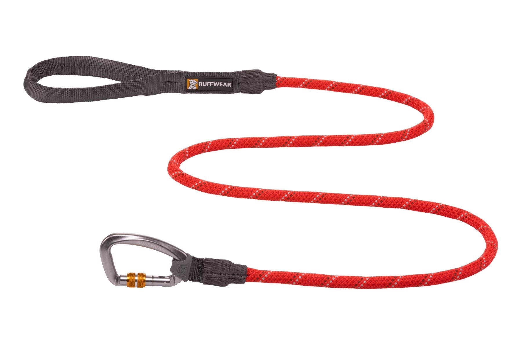 A picture of a red Ruffwear Knot-a-Leash™ rope dog leash. 