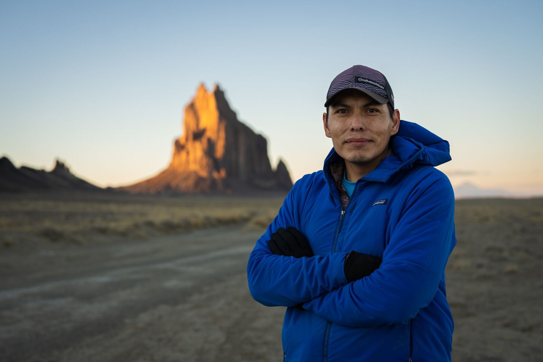 A portrait of Vernan Kee in the Navajo Nation.