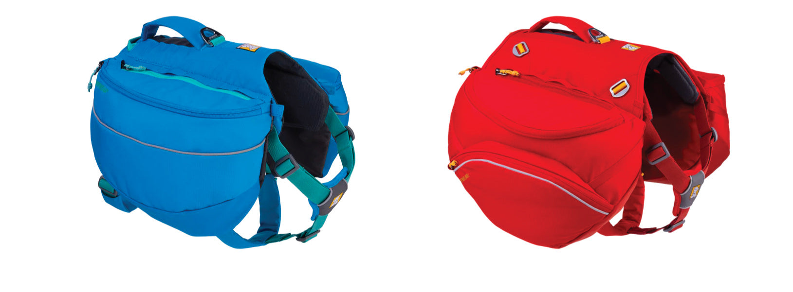 The Approach and Palisades Packs in blue and red.