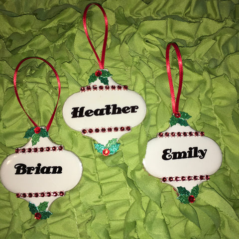 JAMsCraftCloset Holiday Traditions Christmas Ornaments Handmade Personalized Sublimation on Tile Wood Metal