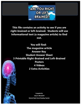 Are you left brained or right brained?  Let's find out...