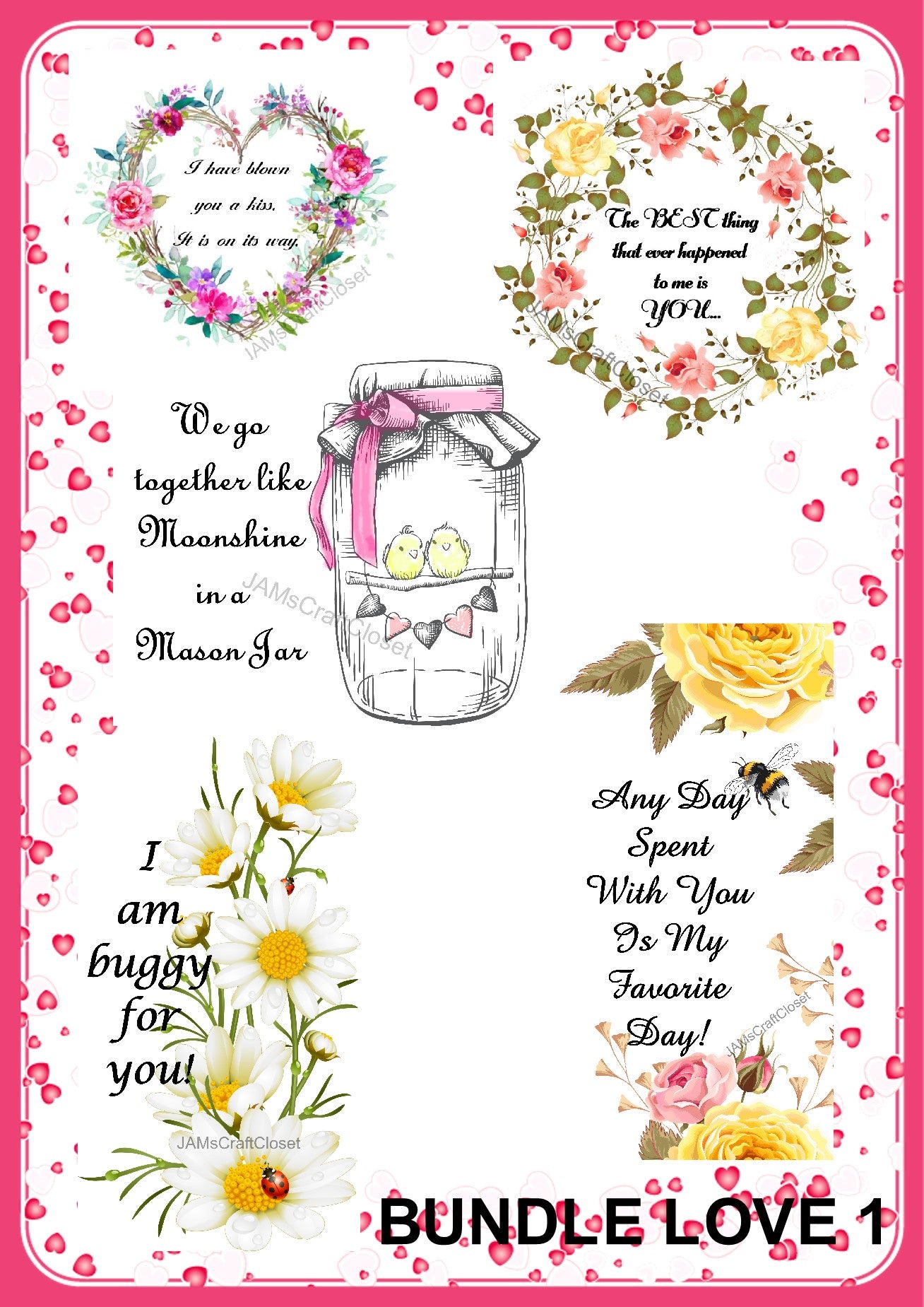 Download Bundle Love 1 Graphic Design Downloads Svg Png Jpeg Files Sublimation Jamscraftcloset