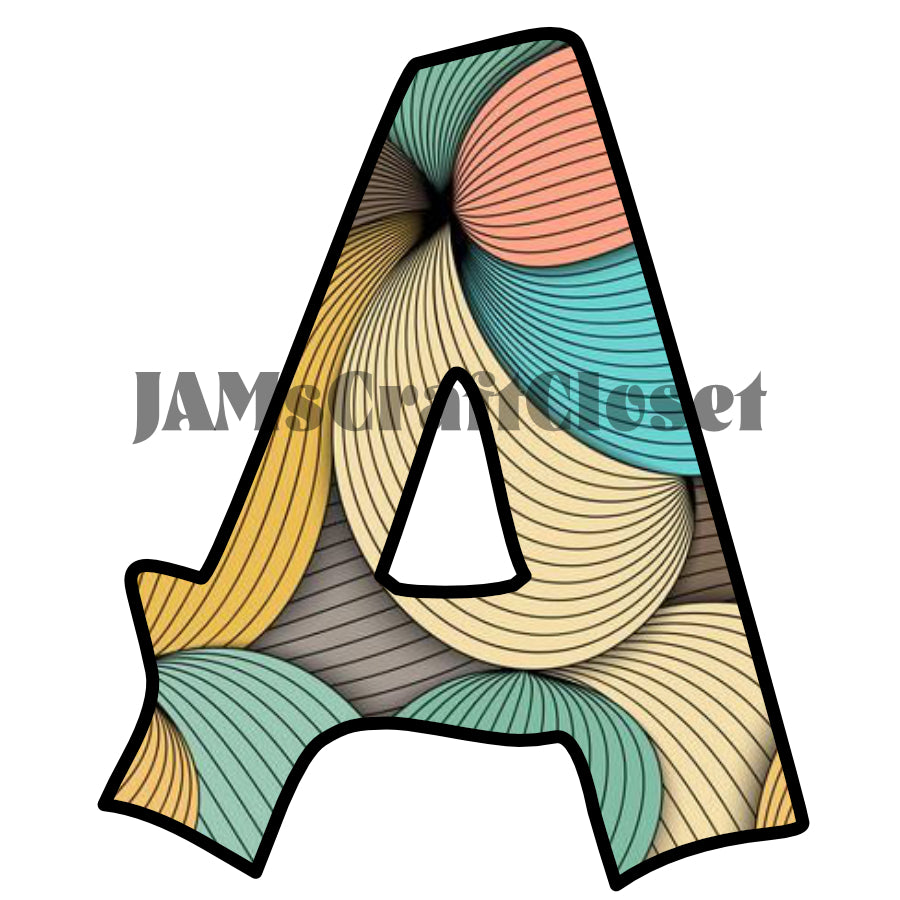 ALPHABET SET Digital Graphic Design Typography Clipart SVG-PNG Sublima ...