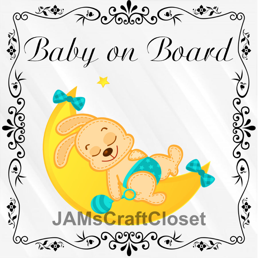 Download Baby On Board 3 Digital Graphic Svg Png Jpeg Download Crafters Delight Jamscraftcloset