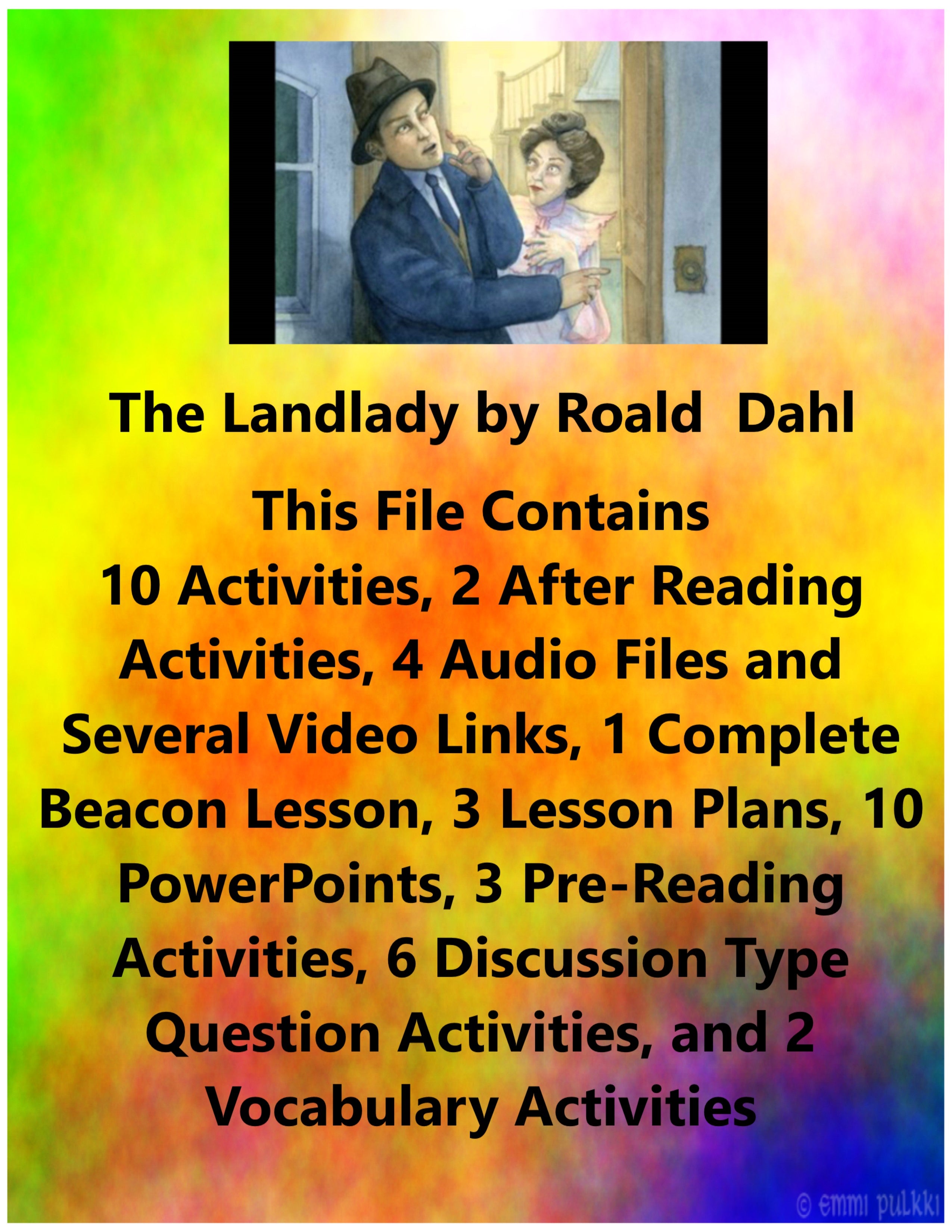 The Landlady By Roald Dahl Teacher Supplemental Resources Fun Engaging Jamscraftcloset 3688