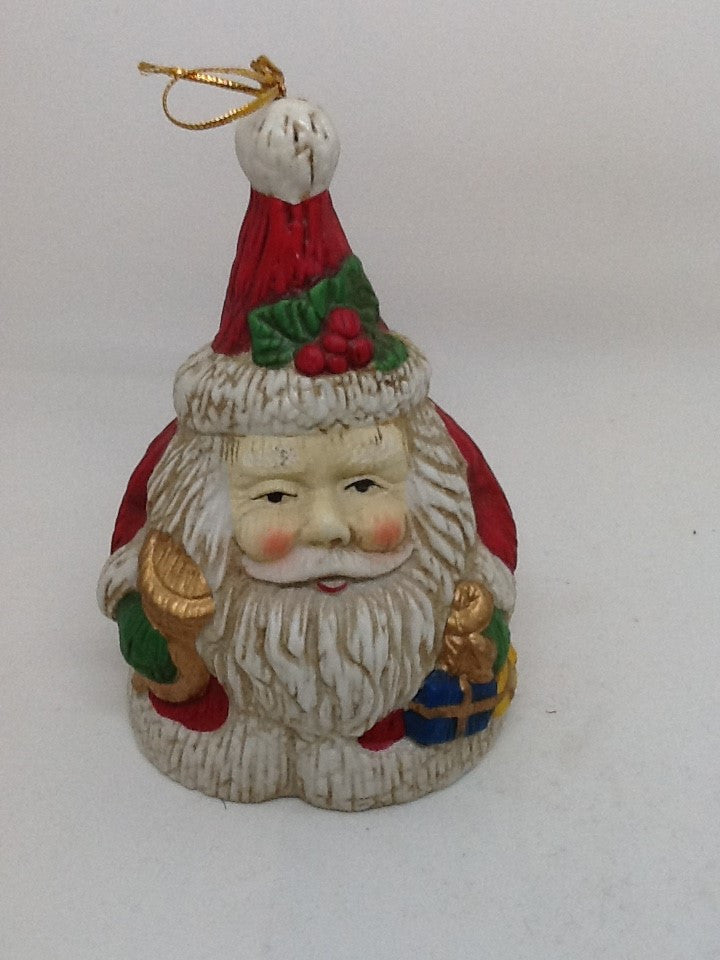Santa Bells Vintage Shelf Sitter 5 Inches Tall Holiday Decor Set of 4 ...