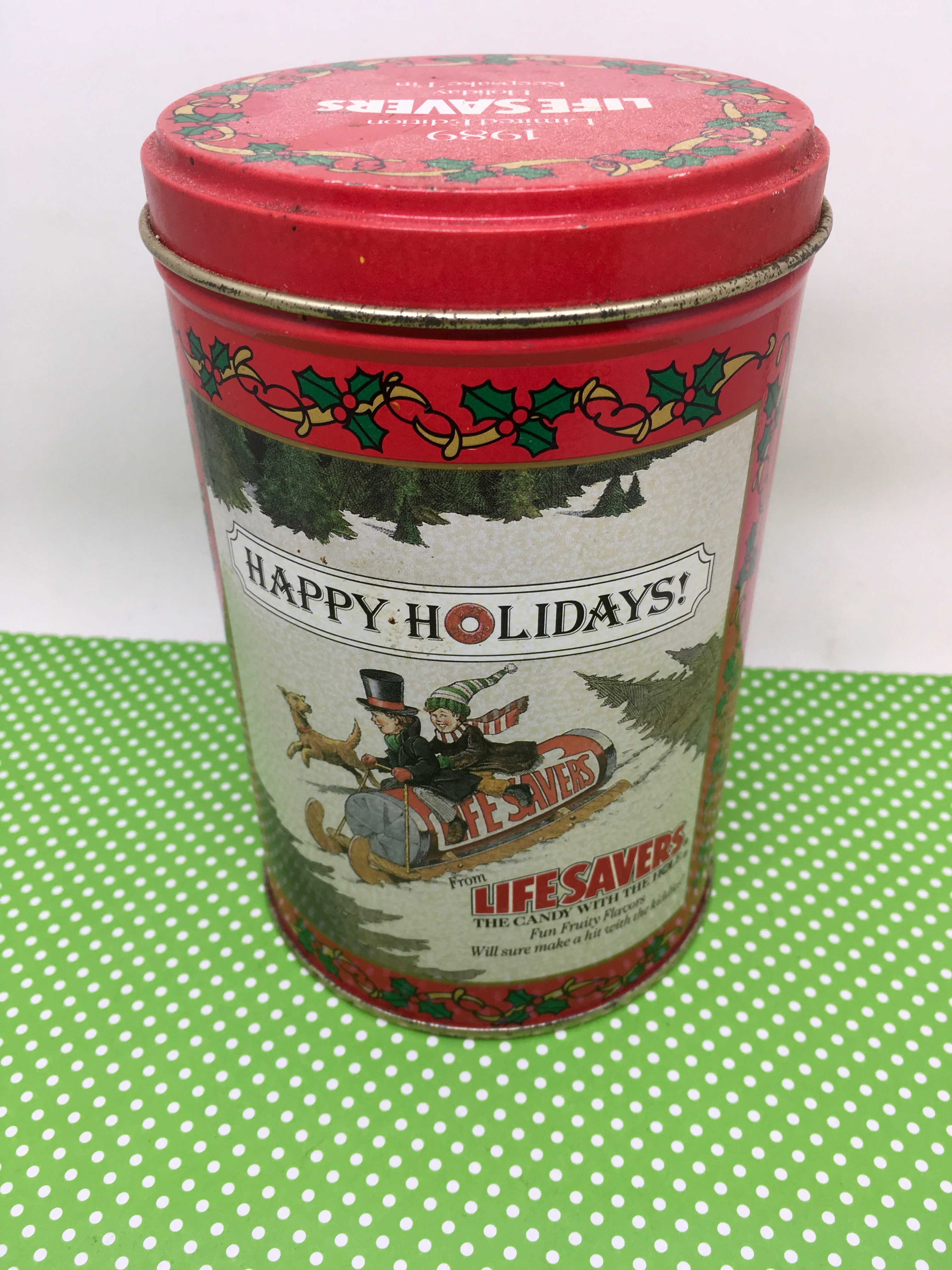 Tin Vintage Lifesavers 1989 Limited Edition 3 1/2 Inches in Diameter 6 ...