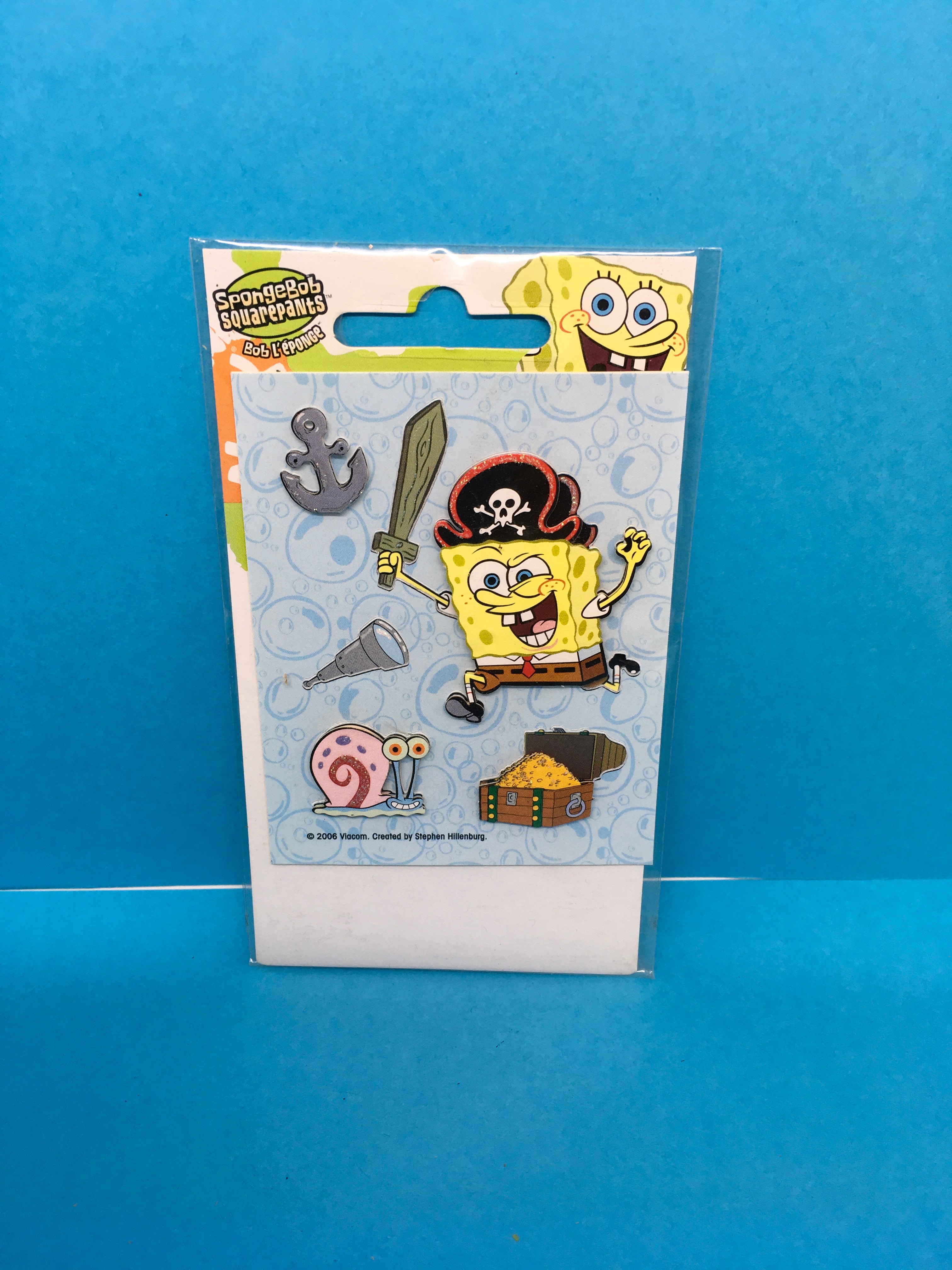 SpongeBob SquarePants 3 D Stickers Scrapbooking c. 2006 – JAMsCraftCloset