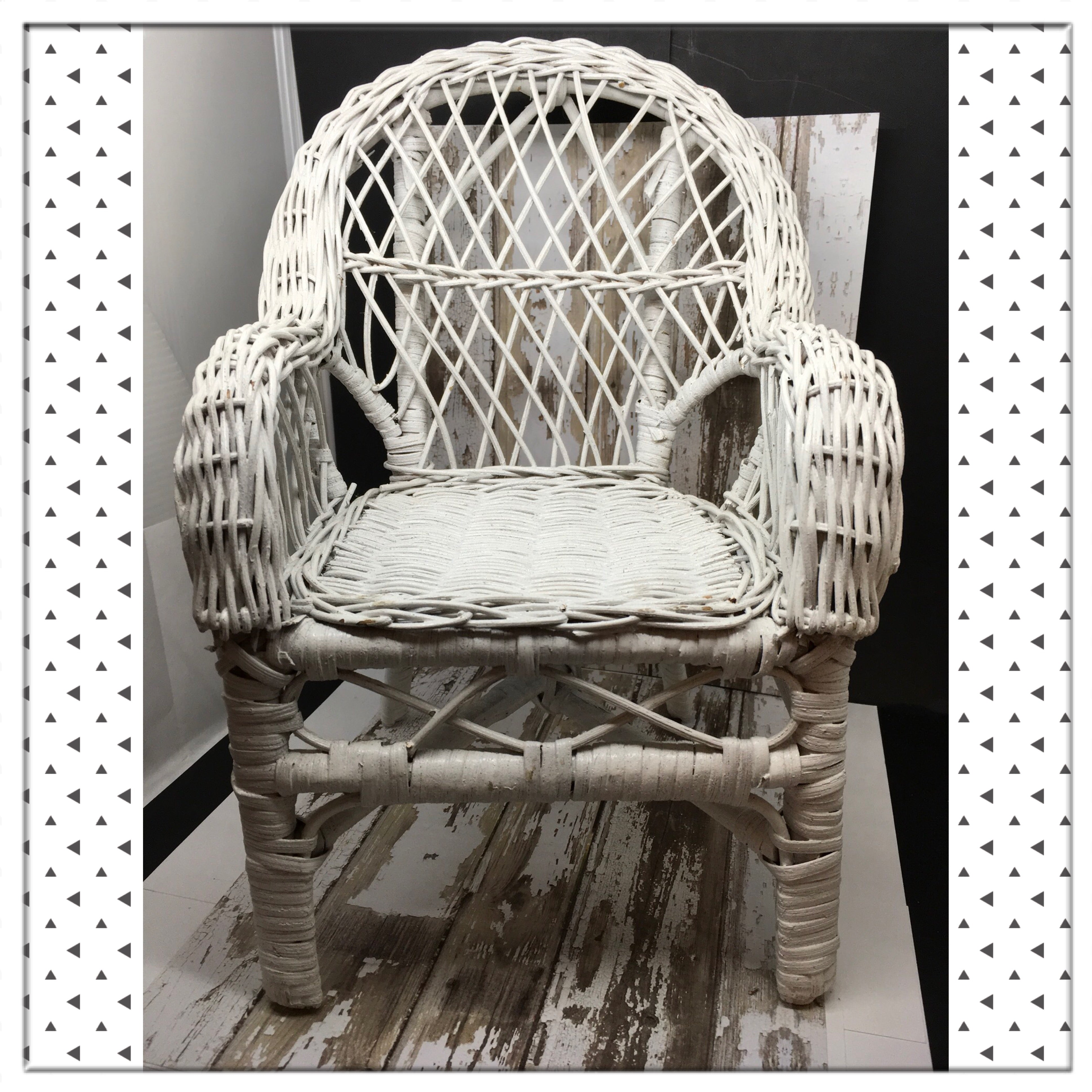 chair white wicker small doll unique centerpiect table decor storage