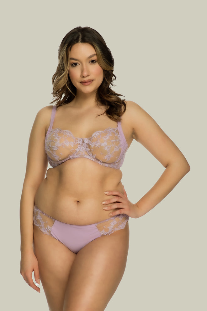 Petal Bloom Half Cup Bra in Lilac – I.D. Sarrieri