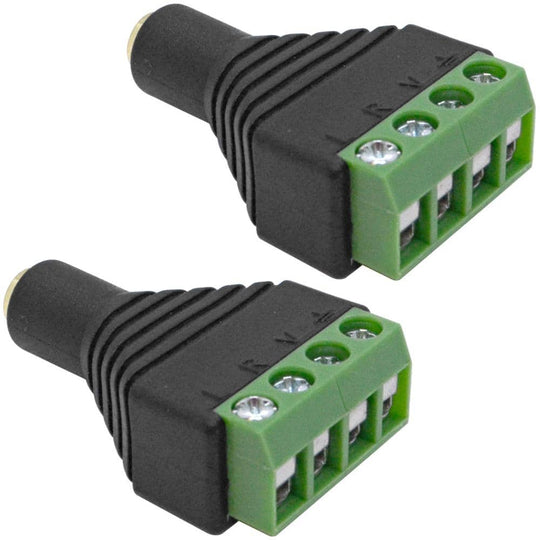 Adapters for 1/8 Inch Pro Audio Cables, 3.5mm Cable Adapters