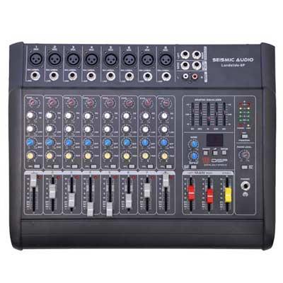 Seismic Audio LandSlide-8P 8 Channel DSP Professional Powered Mixer