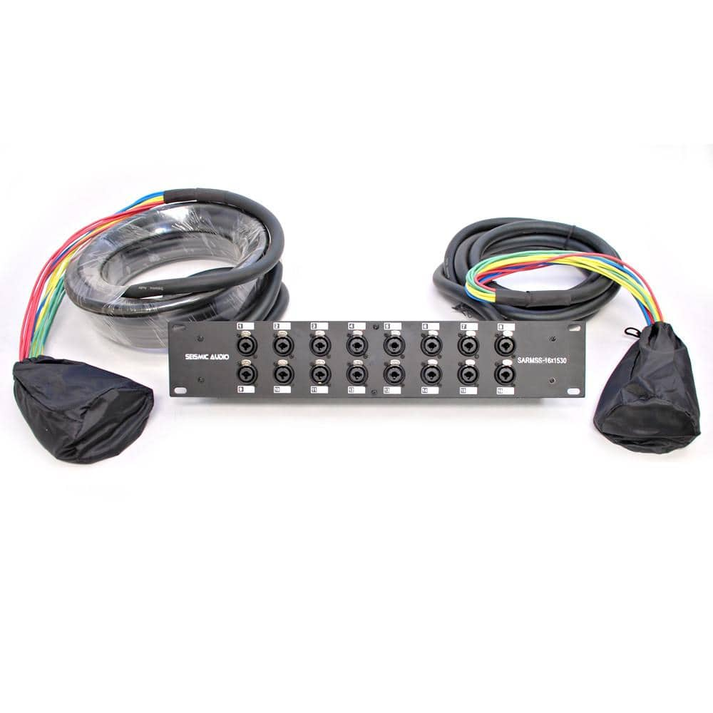 seismic audio 16 channel splitter snake