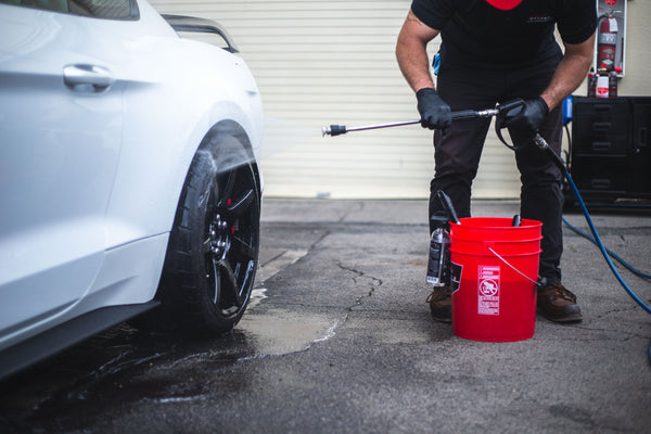 Pressure Washing Mustang Wheels | Leno's Garage