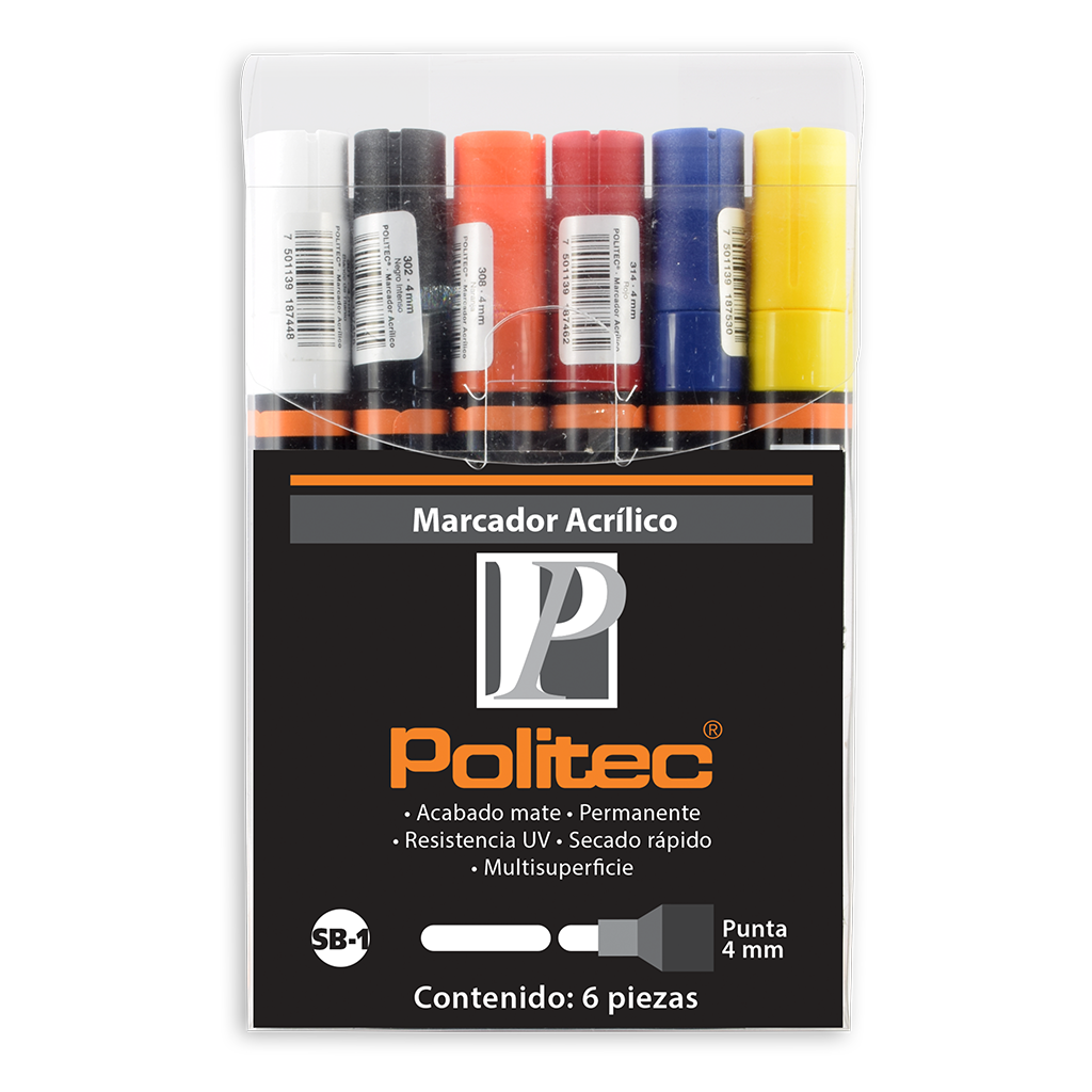 Pintura textil Politec Hobby Blanca 30 ml