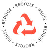 100% Recycled materials logo