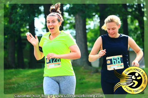 Excited Runner during the Parlor City 5k in JulyFest Binghamton