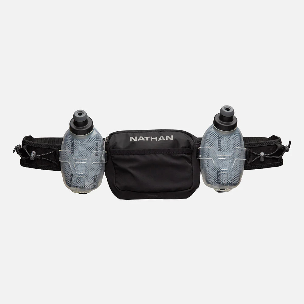 Nathan | Trail Mix Plus Insulated 3.0 Hydration Belt | Unisex | Black/Reflective Silver