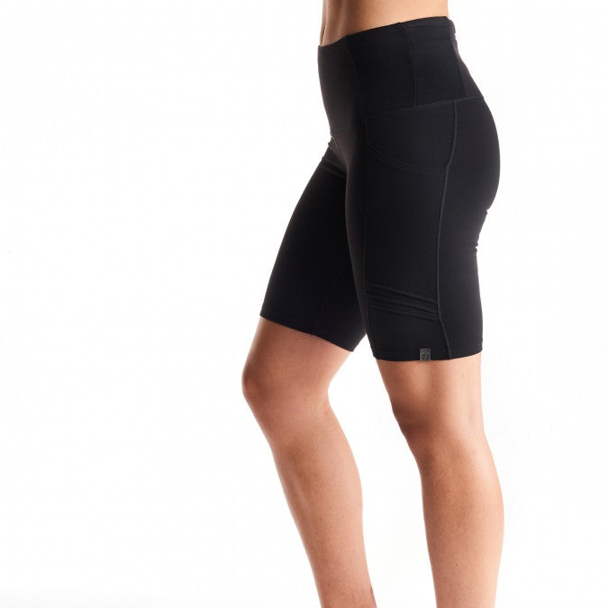 oiselle long pocket jogger shorts