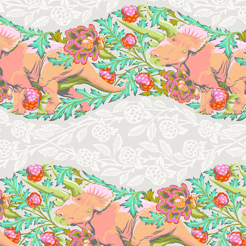 Free Spirit Fabrics - Tula Pink, ROAR!, Trifecta, Blush || SOLD BY THE HALF YARD