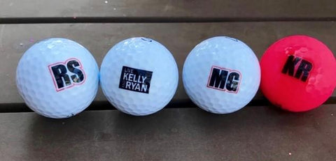 Custom Golf Balls for Kelly and Ryan