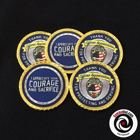 Police officer challenge coins