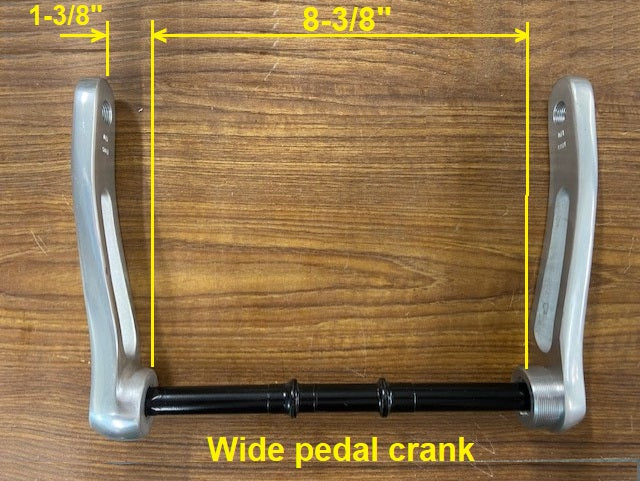 wide pedal crank