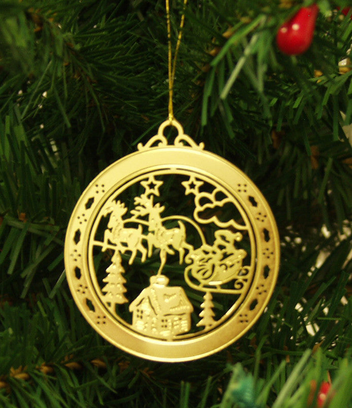 brass christmas ornaments