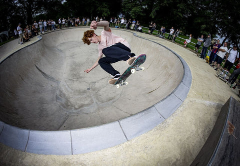 Logan fakie half cab int bowl