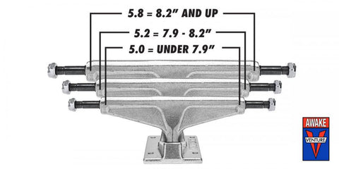 venture trucks size guide