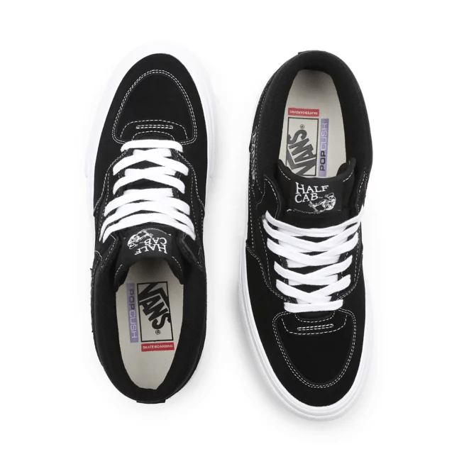 vans half cab black white