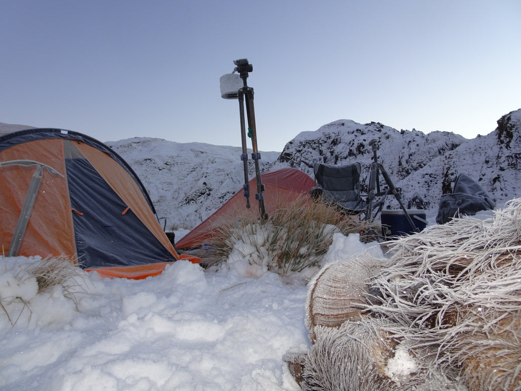 Cold night in tahr camp