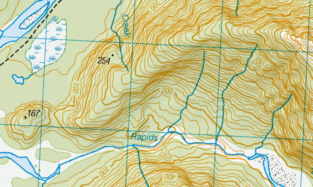 Topo Map ridge