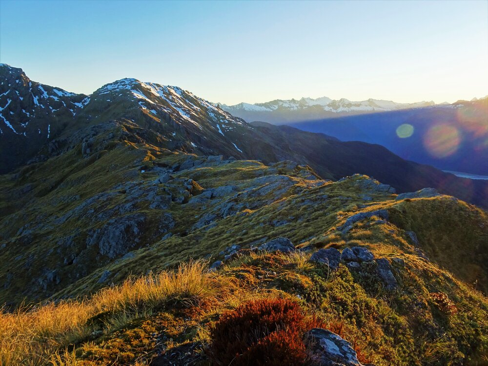 sunset in summer chamois country