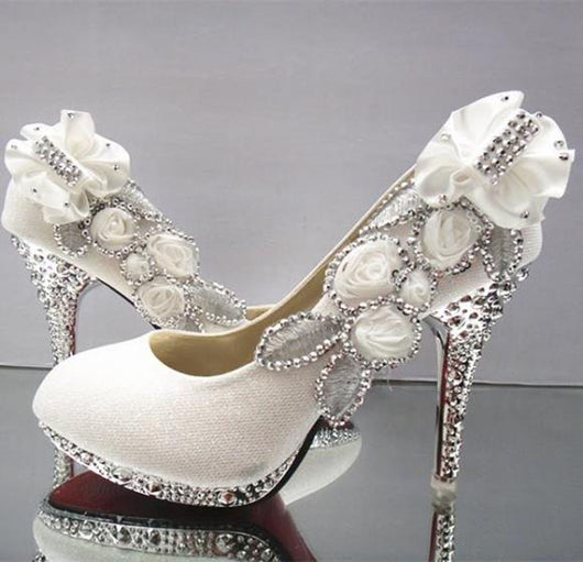 Wedding Shoes Rhinestone Glitter Shoes at Bling Bries Bouquet - online ...