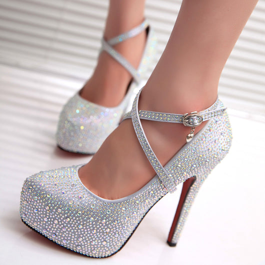 high wedding shoes