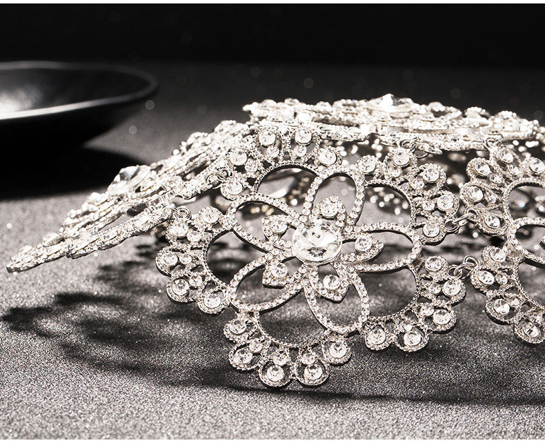 Vintage Silver Tiara Bridal Headpiece Bridal Crystal Hair Jewelry ...