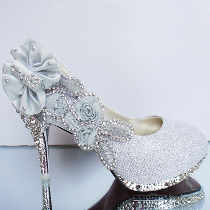 Wedding Shoes Rhinestone Glitter Shoes at Bling Bries Bouquet - online ...