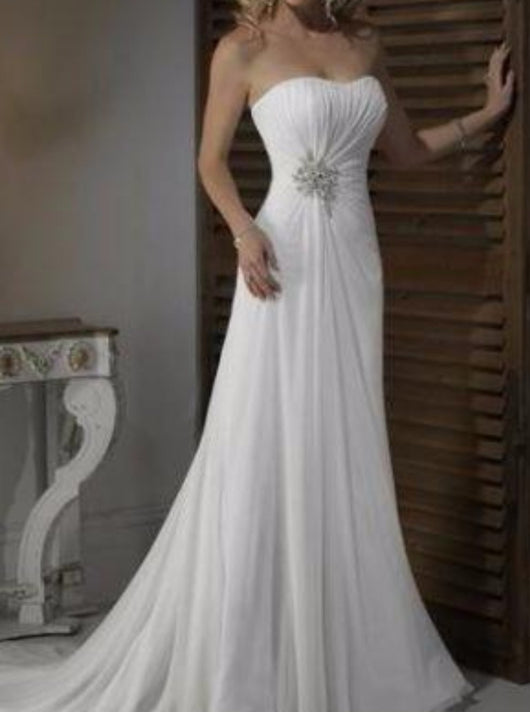 embroidered mermaid wedding dress