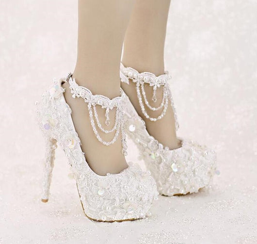 bedazzled bridal shoes