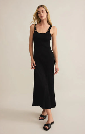 Z Supply Salinas Midi Dress Black - Francis + Fern