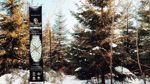 Imbolc premium limited edition incense, in the snow