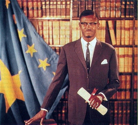 Official portrait of Lumumba as prime minister of the Republic of the Congo, 1960
