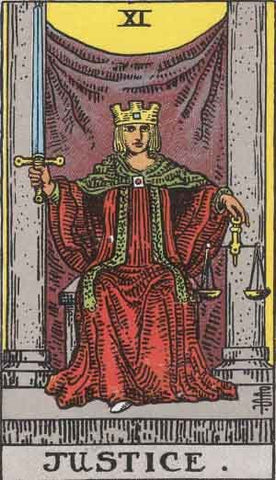 Rider-Waite-Smith tarot's Justice card