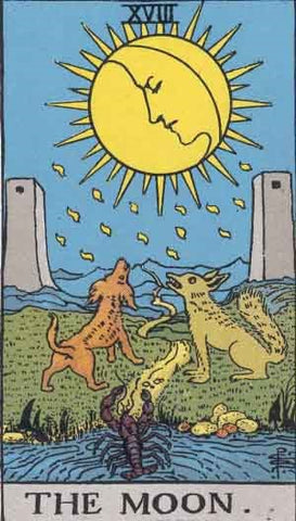 Rider-Waite-Smith tarot's Moon card