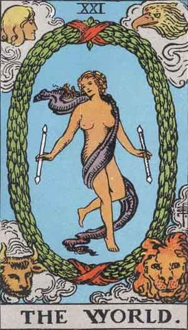 Rider-Waite-Smith tarot's World card