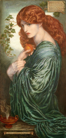 Proserpine, 1882. Artist: Dante Gabriel Rossetti; woman holding fruit painting