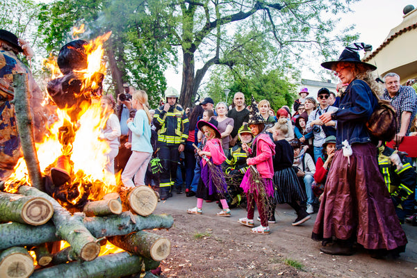 Prague, Czech Republic, April 30, 2018, Walpurgis night, traditional witch burning and spring welcoming ritual