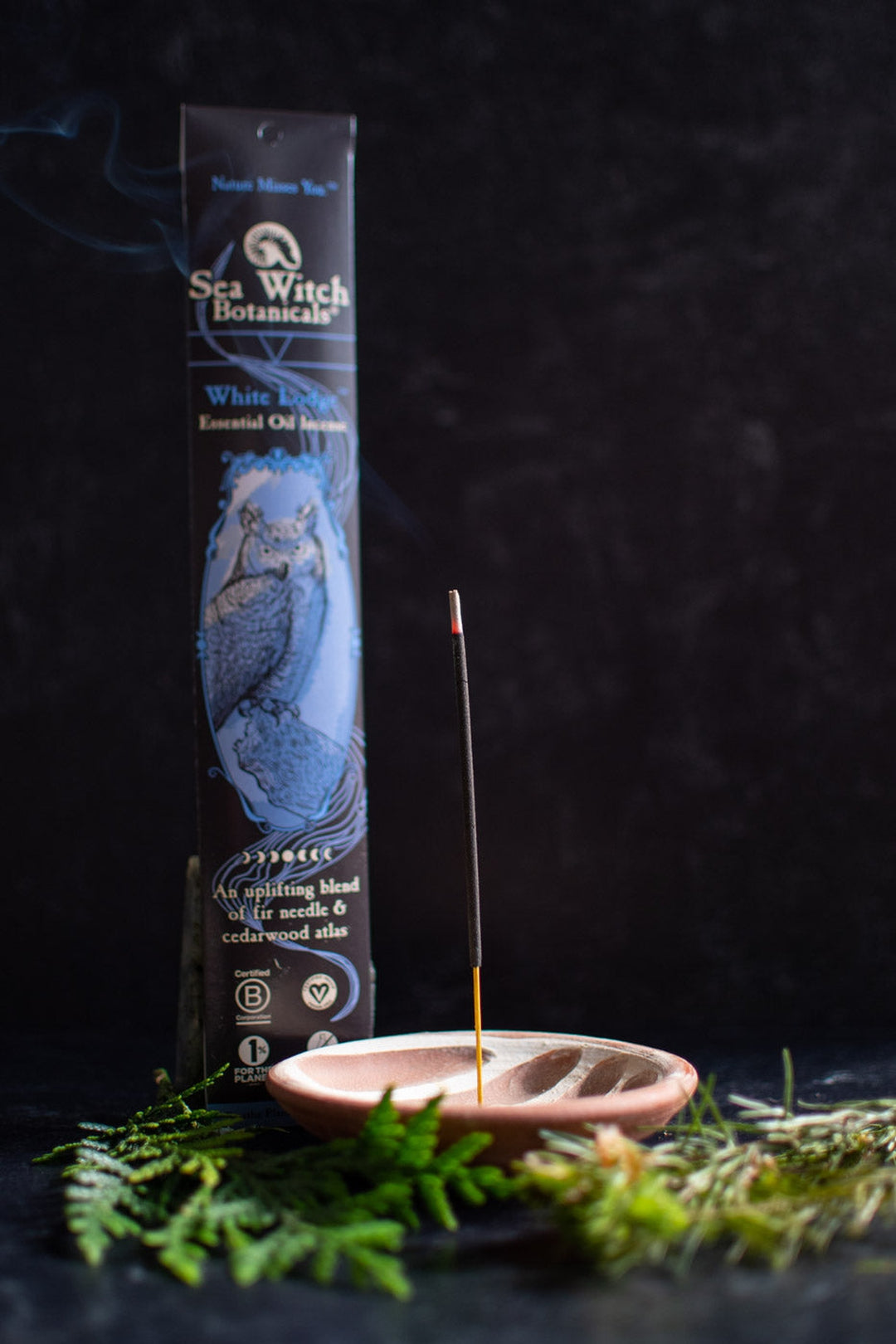 White Lodge All-Natural Incense  Cedar & Fir Needle Incense Sticks – Sea  Witch Botanicals
