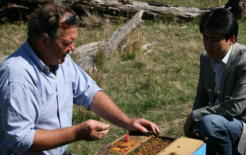 Julian Wolfhagen Explaining Beekeeping
